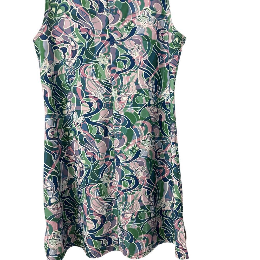Nuu Muu Dress Womens Large Keyhole Printed Stretch - Picture 9 of 10